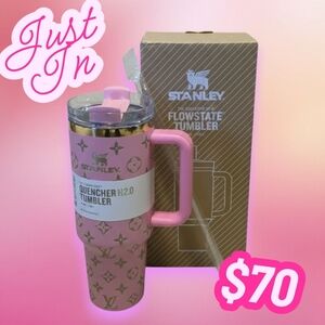 Stanley Baby Pink Tumbler 40 oz. with Straw